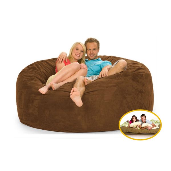 Comfyzak 140cm Beanbag - Timber Suede