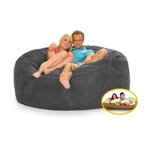 Comfyzak 140cm Beanbag - Red Suede