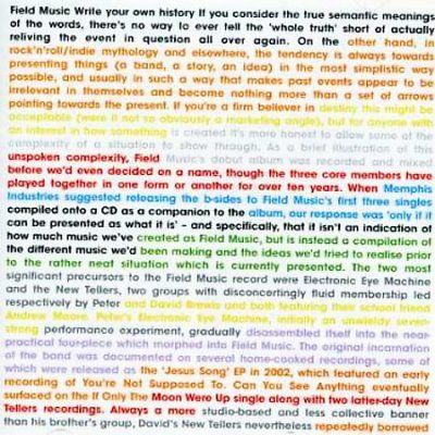 Field Music - Write Your Own History (CD)