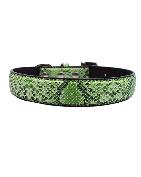 Doggie Hillfigher - Faux Snake Skin Collar - Extra-Small