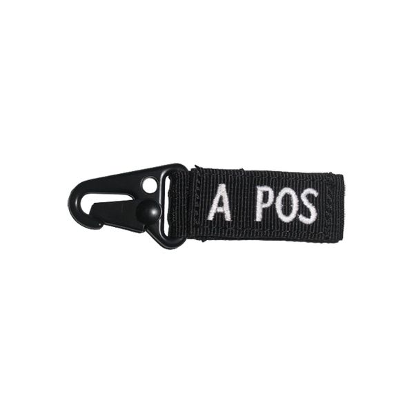 Condor Blood Type Key Chain O Positive - Black