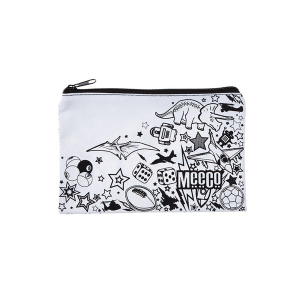 Meeco Doodle Me Small (21cm) Pencil Bag with Zip - Junior Boys