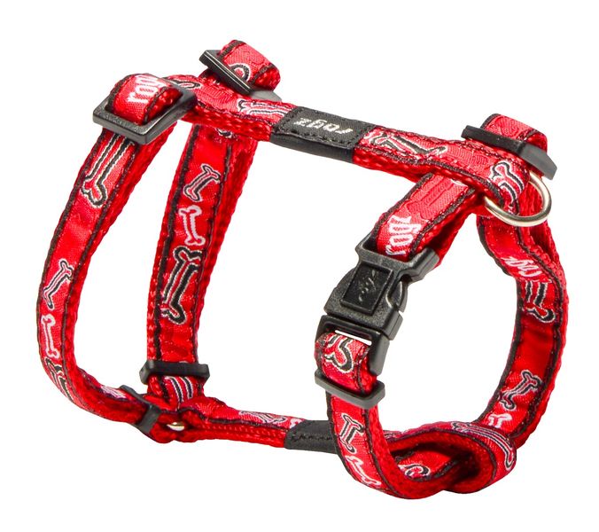 Rogz - Fancy Dress Dog H-Harness - Red Bone