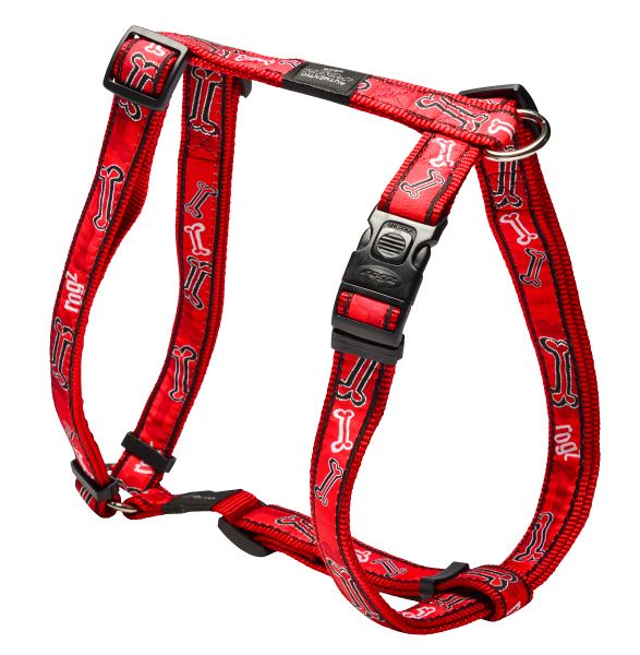 Rogz Fancy Dress Red Rogz Bone Dog H-Harness - Extra Large