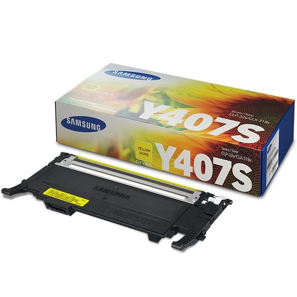 Samsung CLT-Y407S Yellow Toner Cartridge
