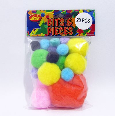Dala Pom Poms - Assorted Colours (20 Pieces)