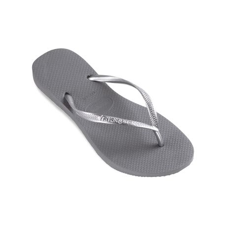 havaianas grey flip flops