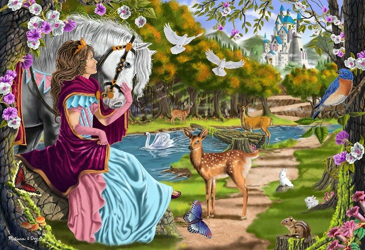 Melissa &amp; Doug Princess Pathway Floor Puzzle - 100 Piece