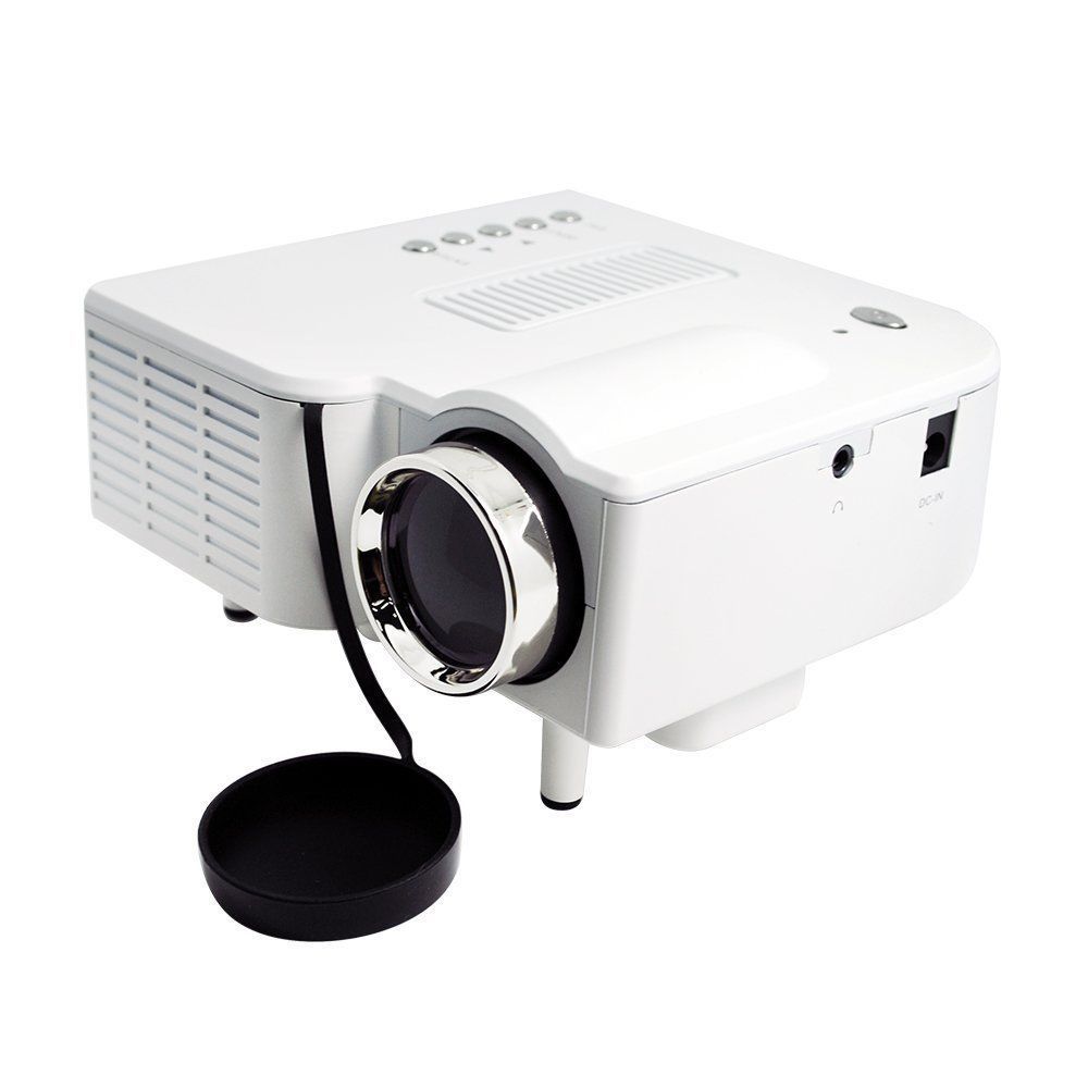 Portable Mini LED Entertainment Projector White Buy Online in South