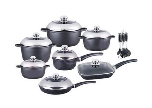 Dessini Regina 21 Piece Non Stick Die Cast Aluminum Cookware Set | Shop ...