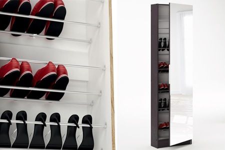 5 Shelf Shoe Storage Cabinet with Full Length Mirror White Shop Today. Get it Tomorrow takealot