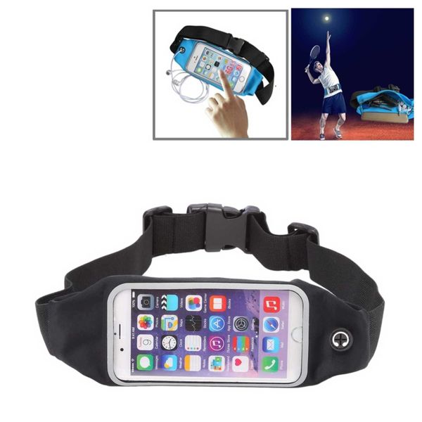 Tuff-Luv Waterproof Sports Runners Waist Bag Pouch for iPhone 6s - Black