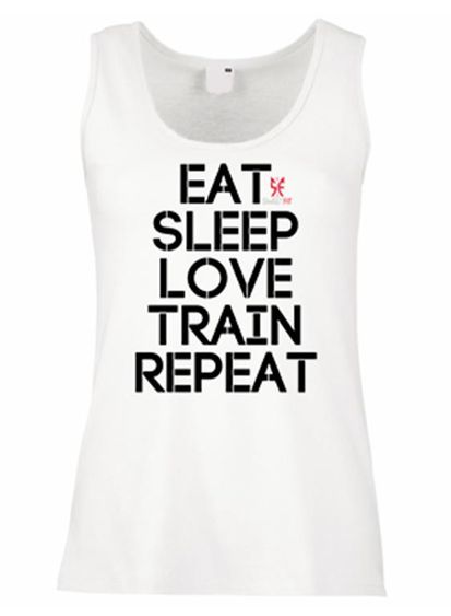 SweetFit Ladies Eat Sleep Train Vest  Image