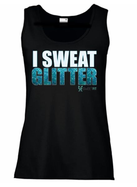 SweetFit Ladies I Sweat Glitter Vest
