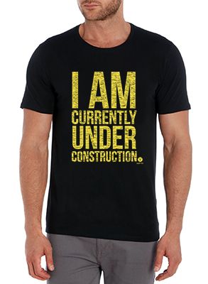SweetFit Men's Under Construction T-Shirt