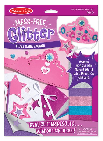 Melissa &amp; Doug Foam Wand and Tiara Mess Free Glitter