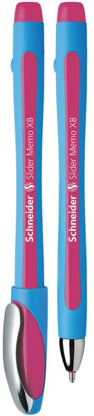 Schneider Slider Memo XB Ballpoint Pen - Pink Ink