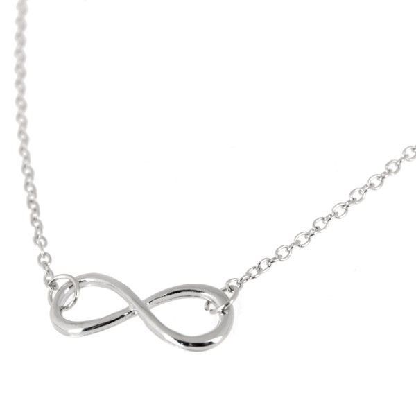 Miss Jewels 925 Sterling Silver Infinity Necklace