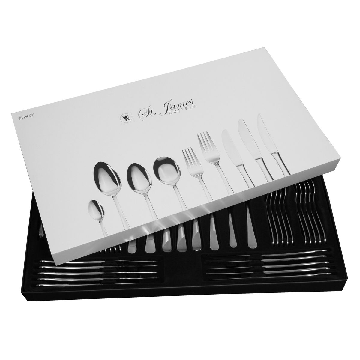 St James Cutlery Oxford Stainless Steel Cutlery 50 Piece Buy