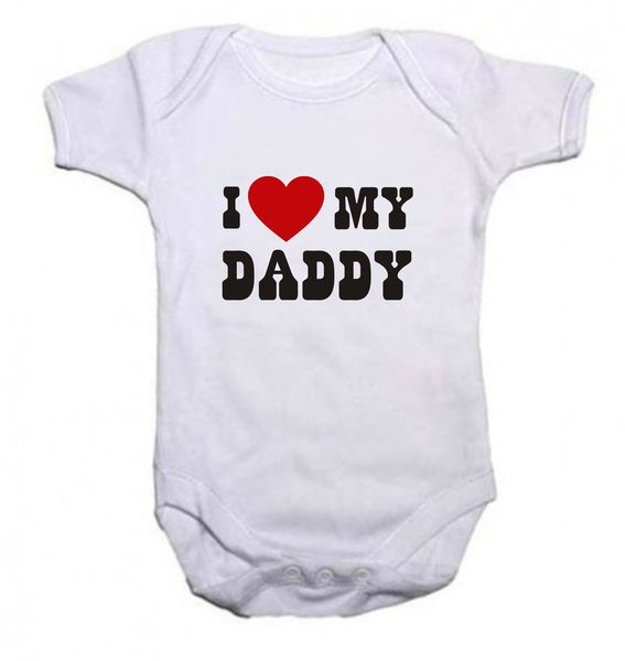 Noveltees I Love My Daddy - White