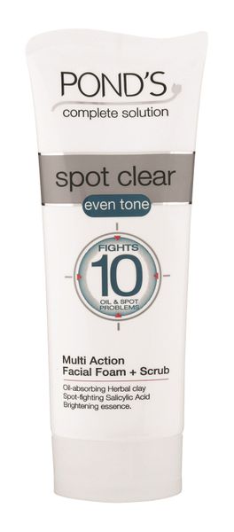 Ponds Spot Clear Facial Foam &amp; Scrub - 50ml