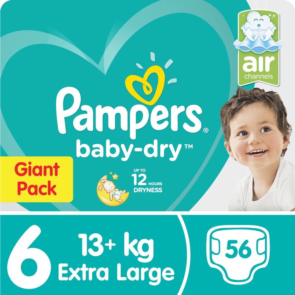 Pampers Premium Care Size 3 Nappies 56-Pack
