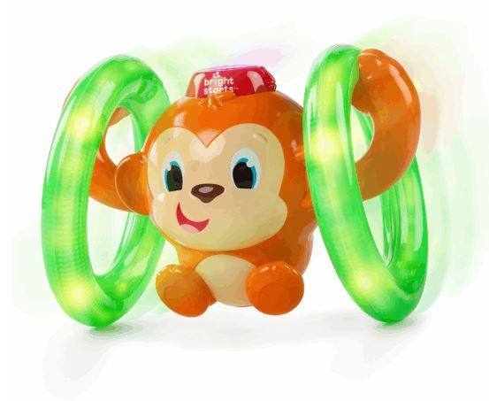 Bright Starts - Lights Baby Roll and Glow Monkey