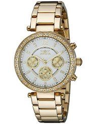 Invicta Ladies 21387 Angel 18k Gold Ion-Plated Stainless Steel Bracelet Watch (parallel import)