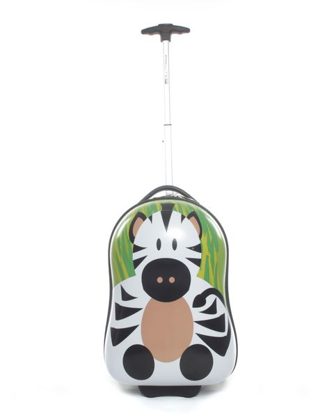 Paklite Zoo Baby Trolley Case Zebra - Green