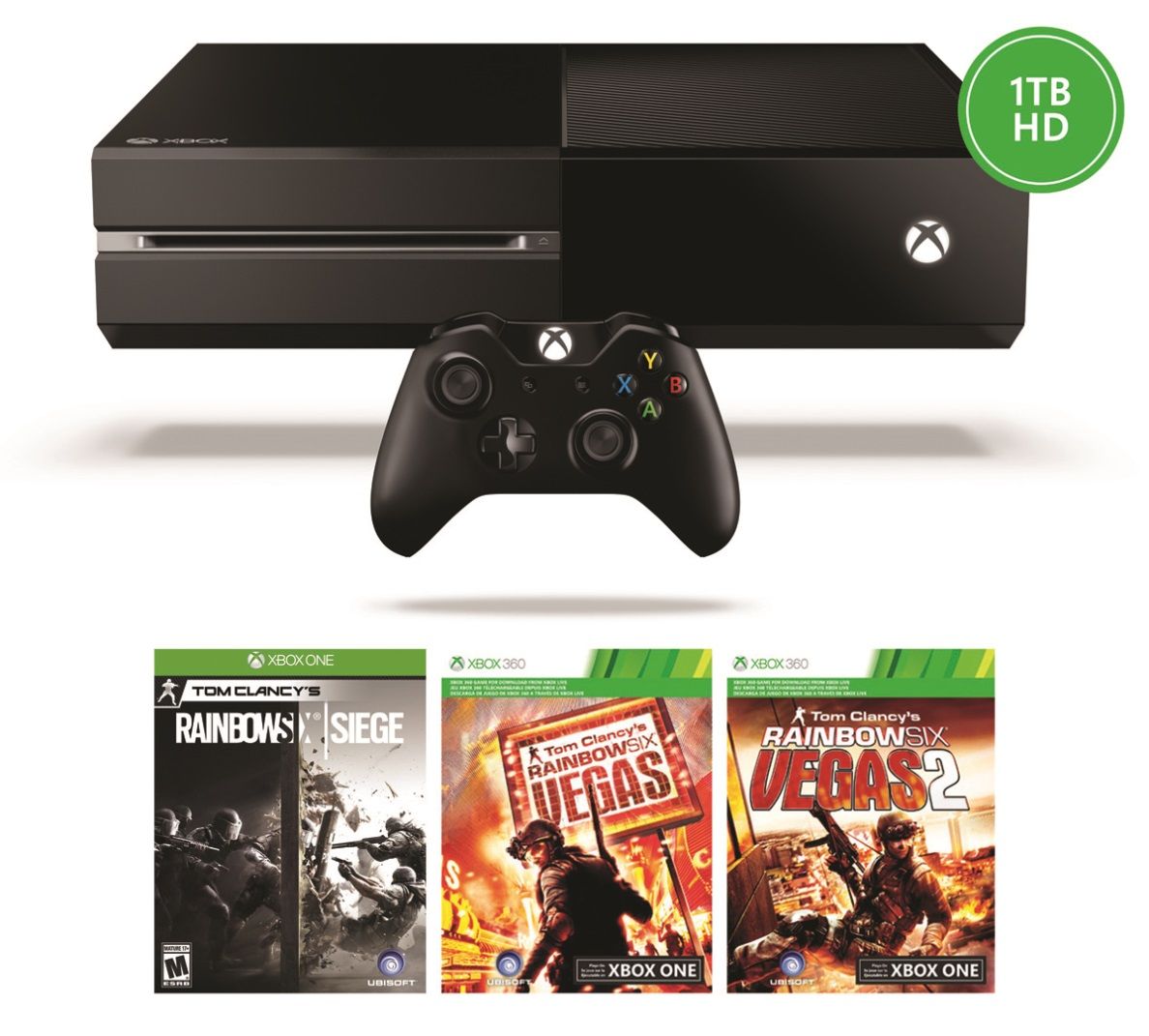 Xbox One 1tb Console + 3 Rainbow Six Games (xbox One) | Buy Online in ...