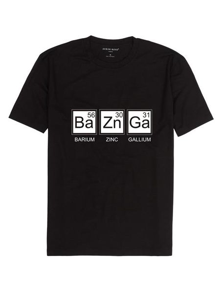Noveltees BaZnGa Men's Short Sleeve T-Shirt - Black (Size: X-Large)