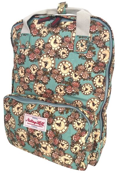 Notting Hill 15.6" Laptop Backpack - Clocks