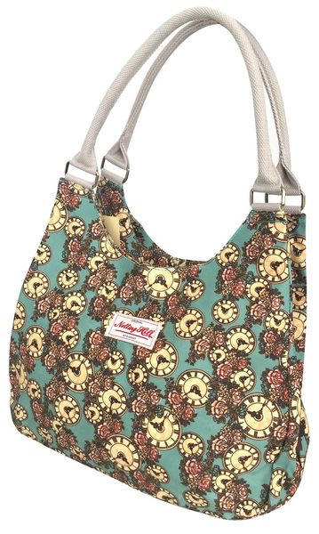 Notting Hill Large 3 Pocket Handbag - Clocks