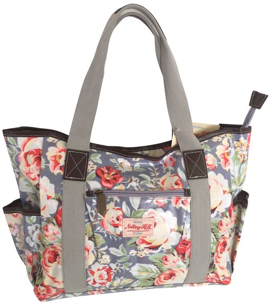 Notting Hill Large Canvas Handle Handbag - Light Floral