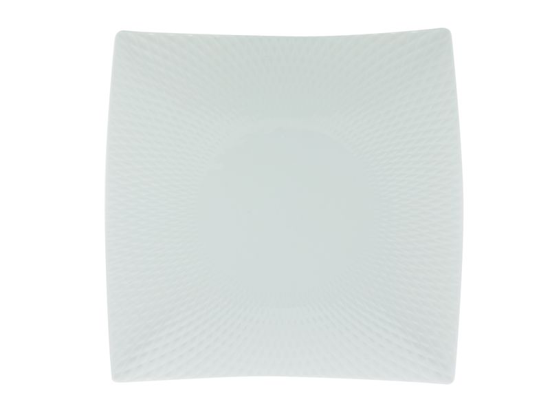 Maxwell &amp; Williams - White Basics Diamonds Square Dinner Plate - 26cm