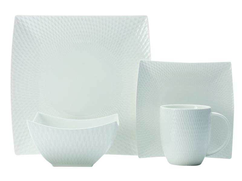 Maxwell &amp; Williams - Diamonds Dinner Set Square - 16 Piece