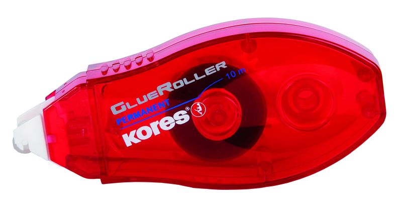 Kores Permanent Glue Roller, 8mm x 10m, Pack of 1
