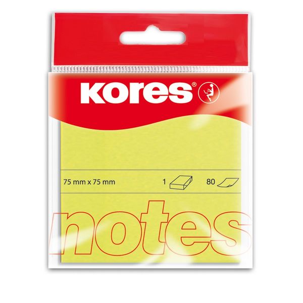 Kores Neon Notes - Yellow (100 Sheets)