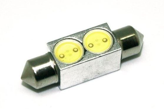 Lumeno - 36mm 2 LED Festoon - Silver