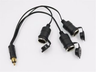 Lumeno - Male Hella To 3 Lighter Sockets - Black