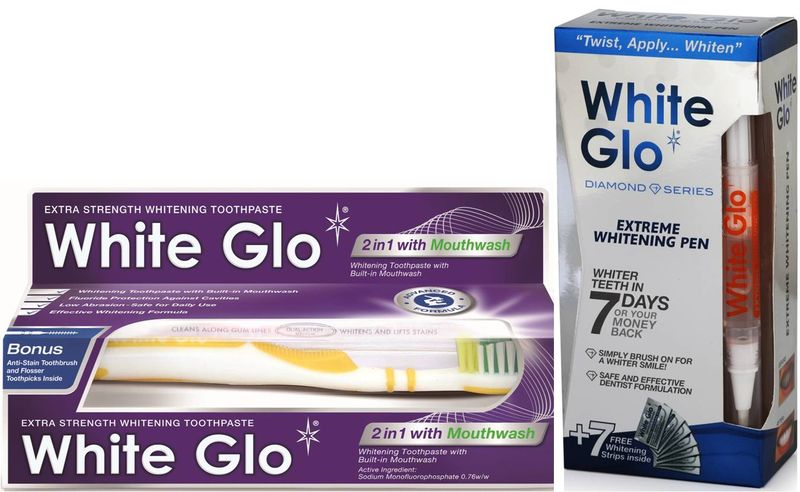 White Glo Toothpaste &amp; Extreme Whitening Pen Bundle