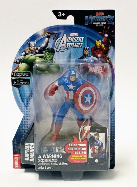Marvel 4" App Heroez - Captain America