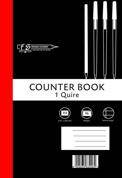 Freedom Stationery 1 Quire 96 Page A4 F&amp;M Counter Book