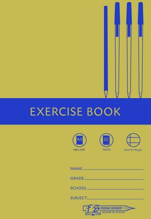 Freedom Stationery 32 Page A5 F&amp;M Exercise Book (25 Pack)
