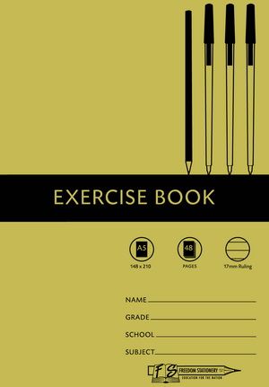 Freedom Stationery 48 Page A5 17mm Exercise Book (25 Pack)