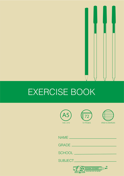 Freedom Stationery 72 Page A5 I&amp;M Exercise Book (20 Pack)