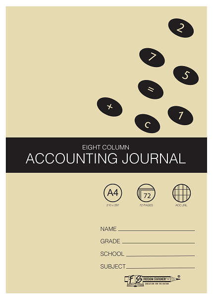 Freedom Stationery 72 Page A4 8MC Accounting Journal