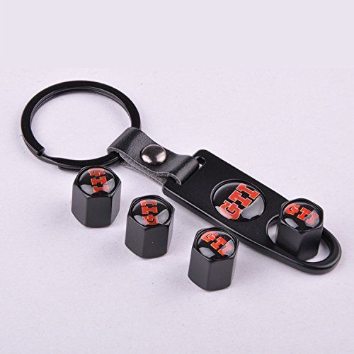 4 Piece Chrome Car Parts Auto Logo Stainless Airtight Wheel Tire Valve