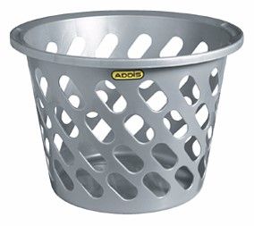 Addis - Slotted Laundry Basket - Grey