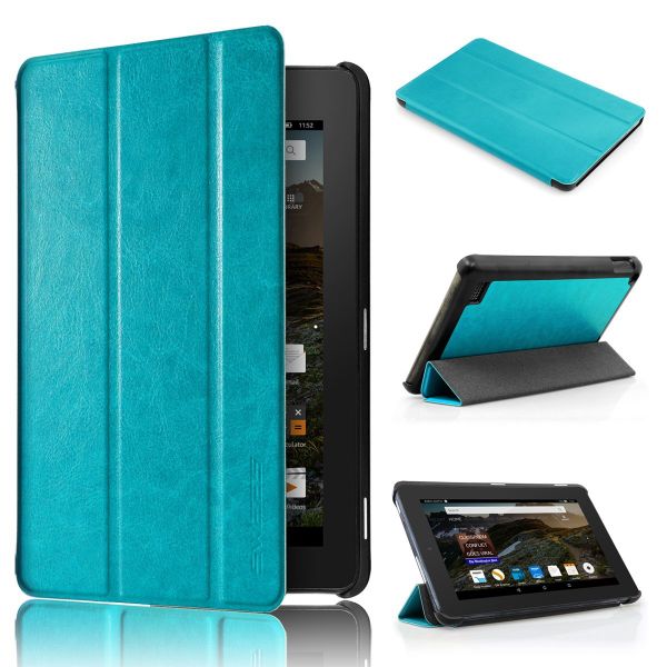 Ultra Slim PU Leather Magnetic Case Cover for Amazon Kindle Fire 7 Inch - Italian Rose (parallel import)